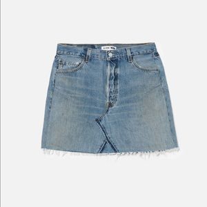 RE/DONE LEVI's, HIGH RISE MINI SKIRT